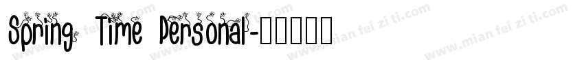 Spring Time Personal字体转换